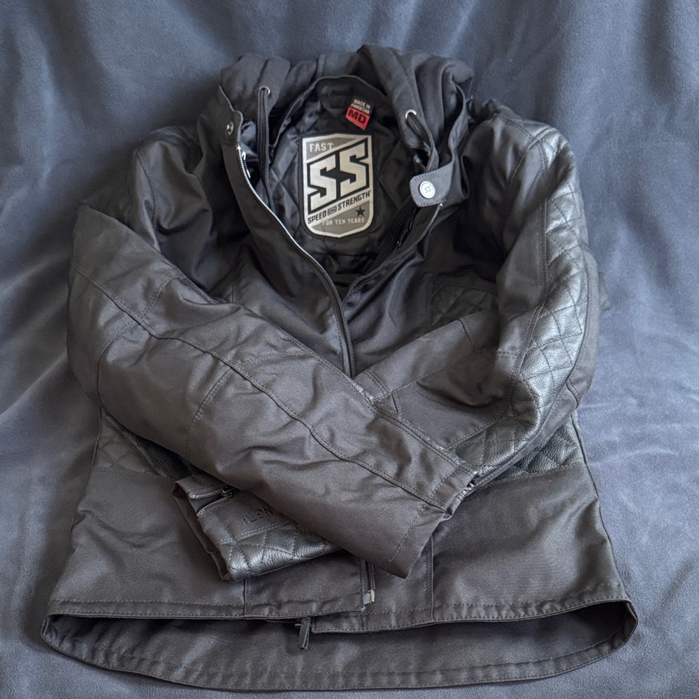 Women's Black Quilted Leather Jacket
